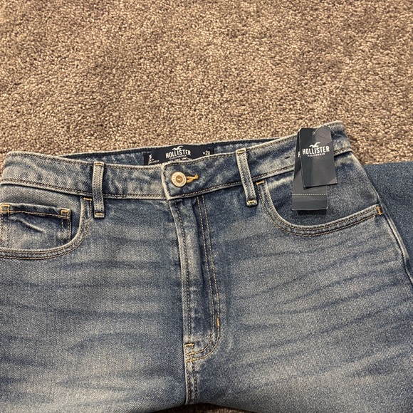 Hollister-Blue Distressed Women's Jeans - Picture 2 of 4
